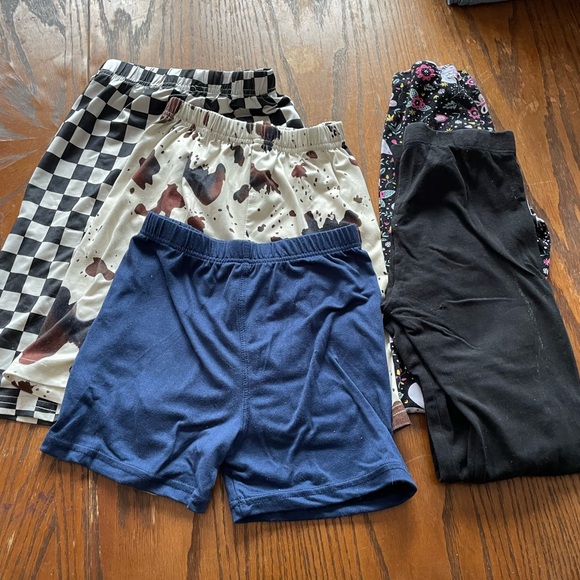 Various Brands Other - Kids Shorts & Leggings Set - Blue, Black, Multicolor